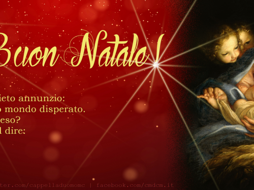 Buon Natale dalla Cappella Musicale della Cattedrale di Macerata